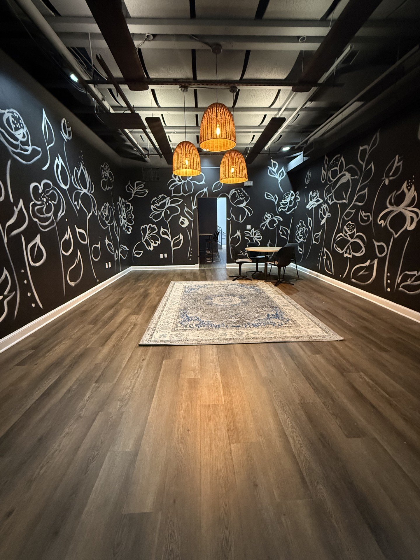 Vault floral mural